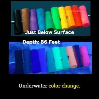 how different colors change the father underwater you get