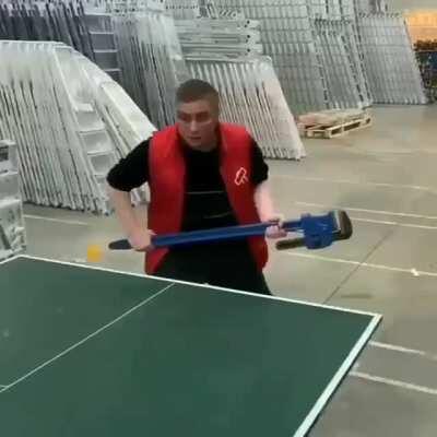 Ping pong with tools