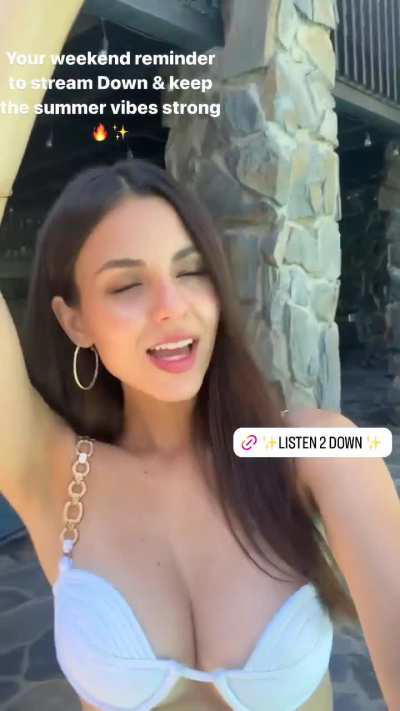 Victoria in a bikini | IG story July 2024