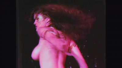 A Young Lisa Ann Dancing Live On Stage Topless