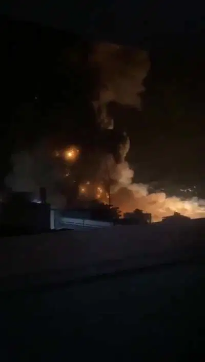 Israeli airstrikes on the Beirut suburb of Dahiyeh tonight.