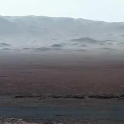 The surface of Mars, captured by the Curiosity rover.