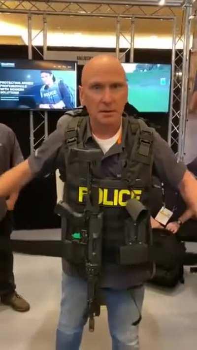 Tactical backpack demonstration