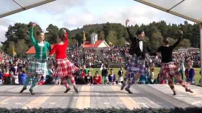 Meanwhile in Europe... Scottish people dance their little happy dance