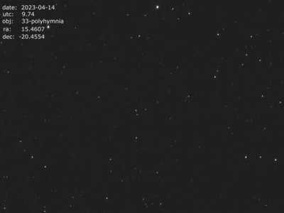 Transit of asteroid 33-polyhymnia