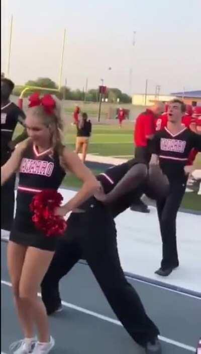 [172/172] Cheerleader Gets Into the Groove During Game (M.I.A., Cheerleaders)