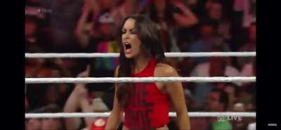 Brie Bella scaring away nikki Bella… nikki bella scared at the end