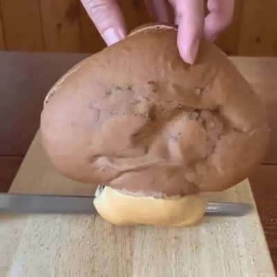 This Goomba bread cut open