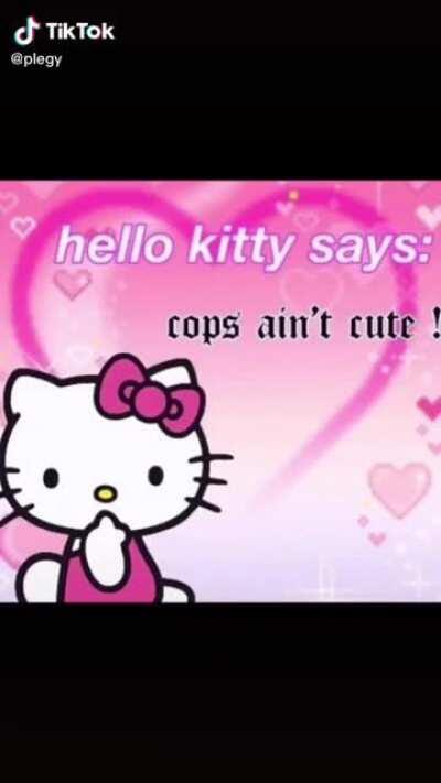 What are your thoughts on people who use Hello Kitty and Sanrio characters as a form of activism like “Hello Kitty says ACAB” “Hello Kitty says BLM”?