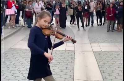 This little Lady Confident playing 