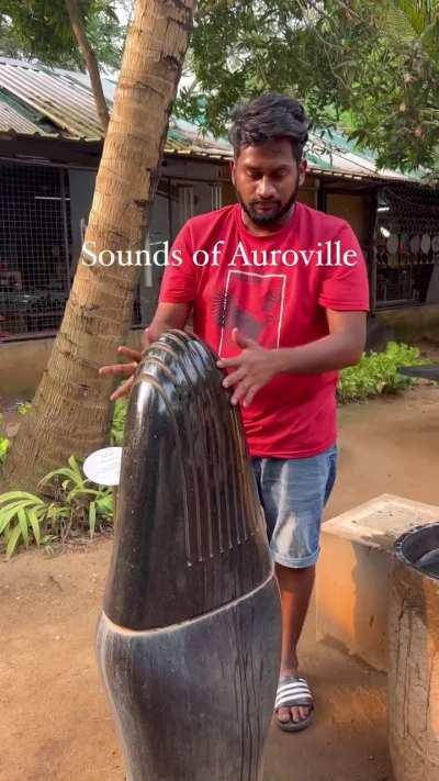 LITHOPHONE These 5 large longitudinal, rectangular stones are like steps into the mineral world and surprisingly also emit tuned musical sounds that can be played by everyone.Auroville, Pondicherry, India.