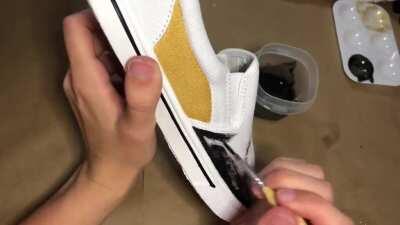 Hamilton Shoe art progression.First time making a video..go easy on me!