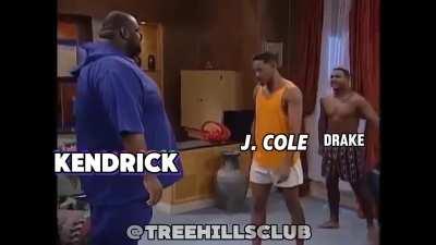 Kendrick vs J. Cole in one scene