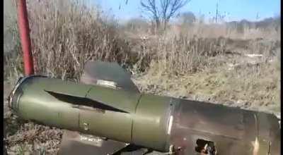 An intercepted ballistic missile &quot;Tochka-U&quot; of the Russian armed forces near Donetsk. Russian information boards are again trying to pass this off as Ukrainian! We don't lie at Russia Ukraine War 2022