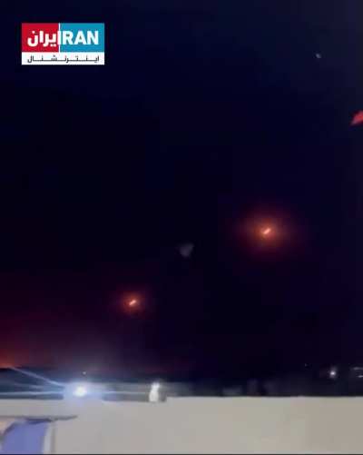 Footage of missile impacts in Israel
