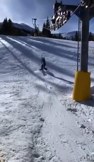 Human VS. Ski Lift