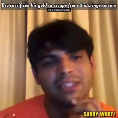 last time Neeraj Chopra won Olympics gold medal, he escaped this cringe this time