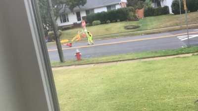 The guy was doing this all day out side my house, i watched him land it after this video and he looked so happy.