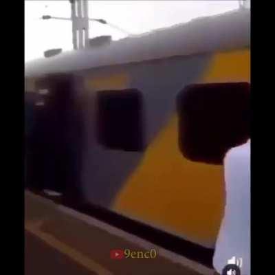 do not close to the train