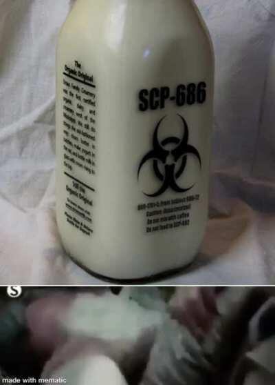 NO PLEASE I DON’T WANT TO DRINK SCP-686 NOOOO!