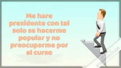 Porque deberia ser presidente de curso parte 2,y si parte 2 la primera mi amigo la mando al whatsapp del curso y quedo lol