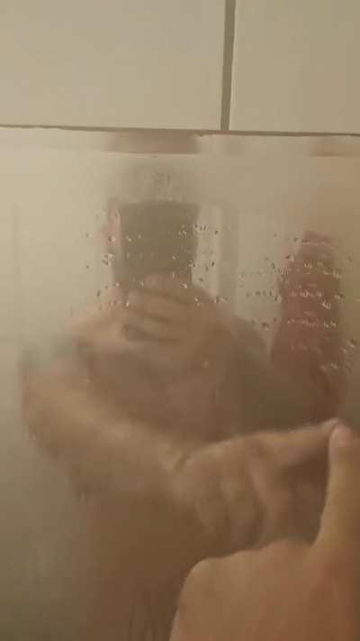 Do you draw shapes on the steamy mirror too?