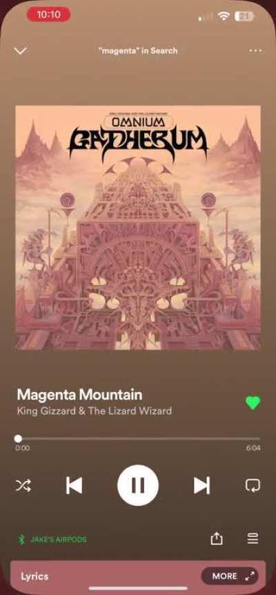 Heard a truck backing up today but couldn’t unhear Magenta Mountain