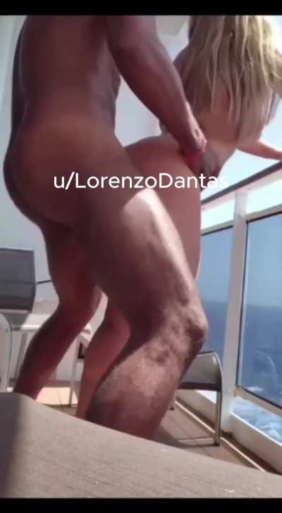 Fucking this hotwife in a carbian cruise, while cuckold was taking a shower!  