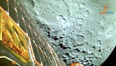 Chandrayaan-3 interpolated Lunar orbit Insertion video