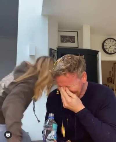 Gordon Ramsey pranked by his daughter