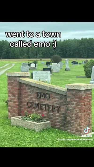 Emo cemetery goes hard ngl