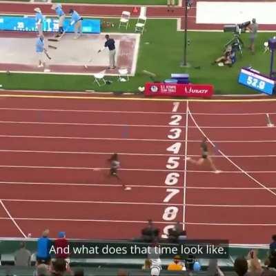 SYDNEY MCLAUGHLIN BECOMES FIRST WOMAN TO RECORD A TIME UNDER 52 SECONDS IN THE 400M HURDLES