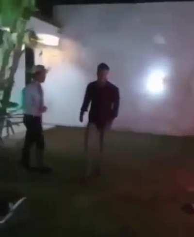 WCGW Jumping over a 5 feet tall bonfire