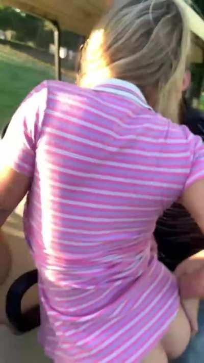 Gabbie Carter Creampied in Public