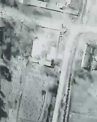 This is the footage where an aviation bomb was dropped into the command post of The Kadyrov commander 