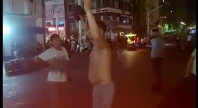 What do you think about this video, guys? A Turk single-handedly disperses Syrians shouting 'Syria is Syria' in Istanbul/Taksim and says, 'This is not Syria, not Lebanon, not Iraq! , do you want us to shoot you? Get out!'.