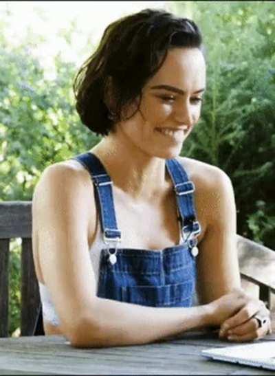 Cute in overalls