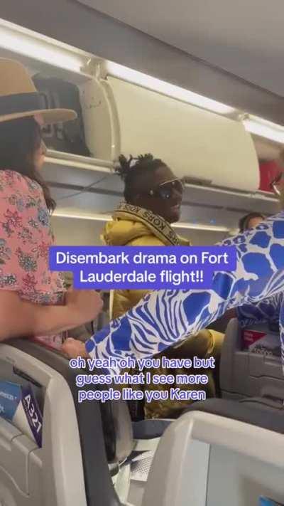 Disembark drama on Fort Lauderdale flight