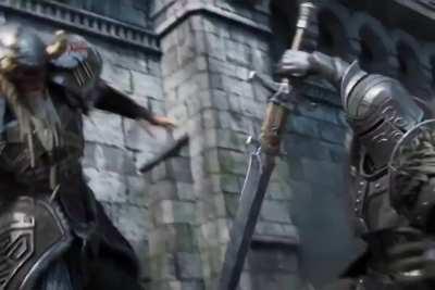 Can anyone help recreate the look of the knight and the weapon? 