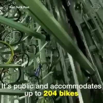 Bicycle parking in Japan