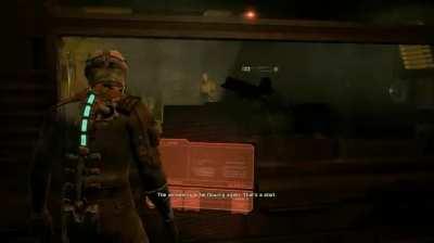 In Dead Space, Isaac's posture is straighter when he first arrives on the Ishimura with his crew, before they are aware of the danger onboard. His stance changes to a more fearful one when things go south, and remains this way for the rest of the game.
