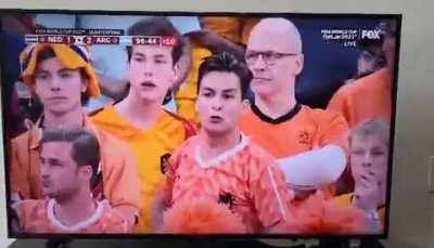 Dutch fans didn’t have a great time tonight.