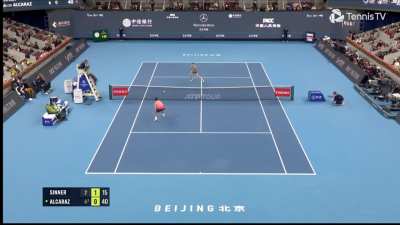 Condensed Set 1 and Set 2- Sinner vs Alcaraz Bejing 2024 final