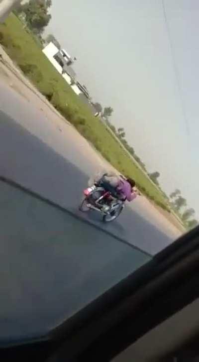 Indian highway stunts