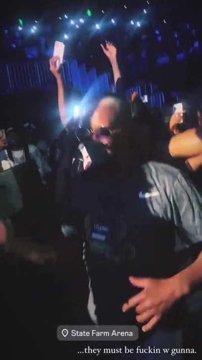 Young Thug's dad was in the front row at Gunna's sold-out concert in Atlanta.