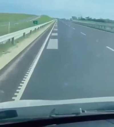 Piano tiles on a highway