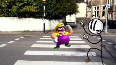 Wario gets distracted