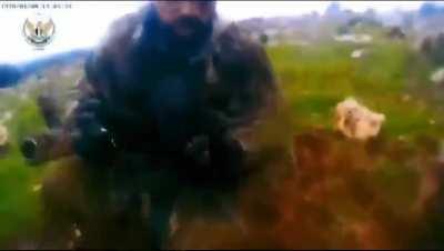 PKK and YPG militants who attempted to infiltrate the Turkish and TFSA military base in Syria were killed by Turkish and TFSA forces. The video belongs to the GoPro recordings of the killed YPG/PKK militants 30.01.2024