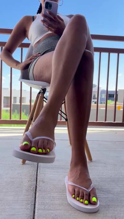 Does my flip flop dangle excite you?