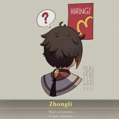 McZhongli (I laughed while drawing this)